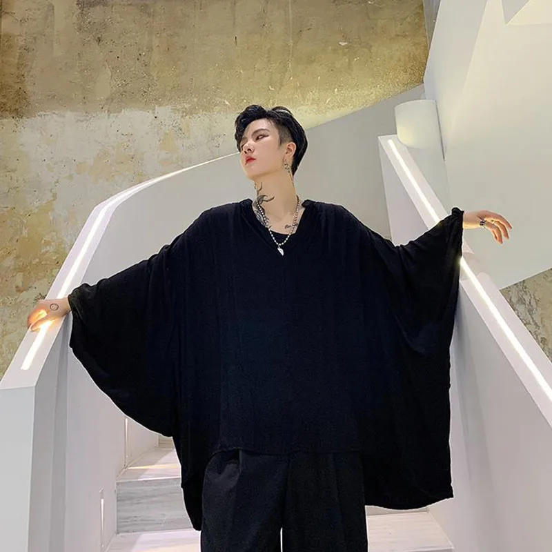 Рубашка оверсайз с длинным рукавом для мужчин и женщин винтажный Модный