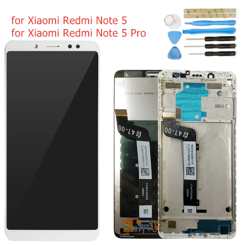 Xiaomi Redmi Note 5/5 Pro Сборка дисплея ЖК-дисплейный модуль с рамкой и сенсорным экраном 10 Ремонтные части