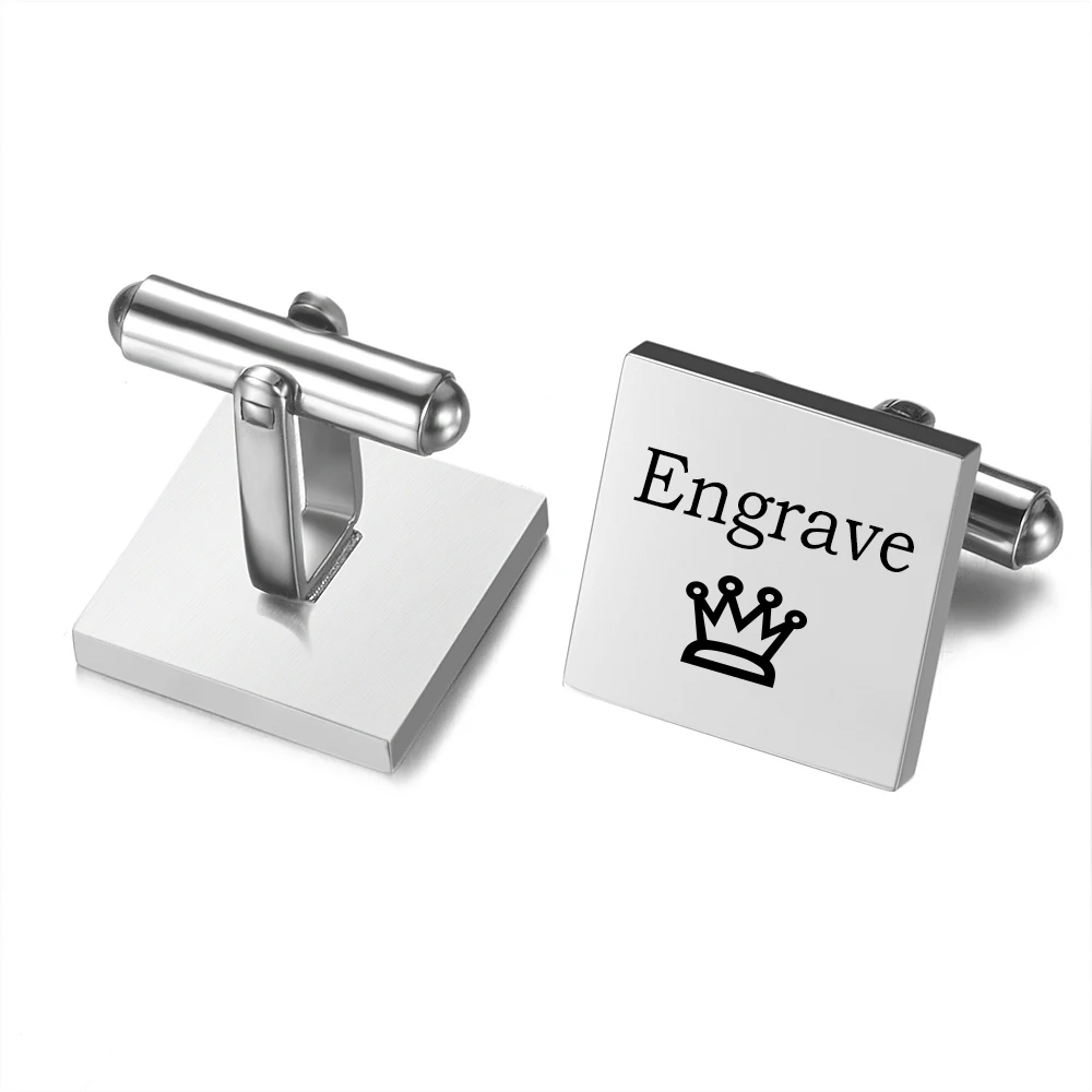 1 пара пользовательское имя Дата персонализированные запонки свадебный