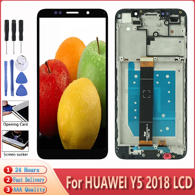 Новинка 100% ЖК-дисплей для Huawei Y5 prime 2018 сенсорный экран 5 дюйма дигитайзер в сборе с