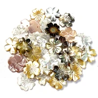 2pcs natural shell flower four colors making bracelets and earrings for diy package sale 10mm