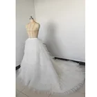 Женская юбка с оборками, длинная юбка-трапеция из фатина на молнии, с оборками в несколько рядов, для свадебной вечеринки, 2021