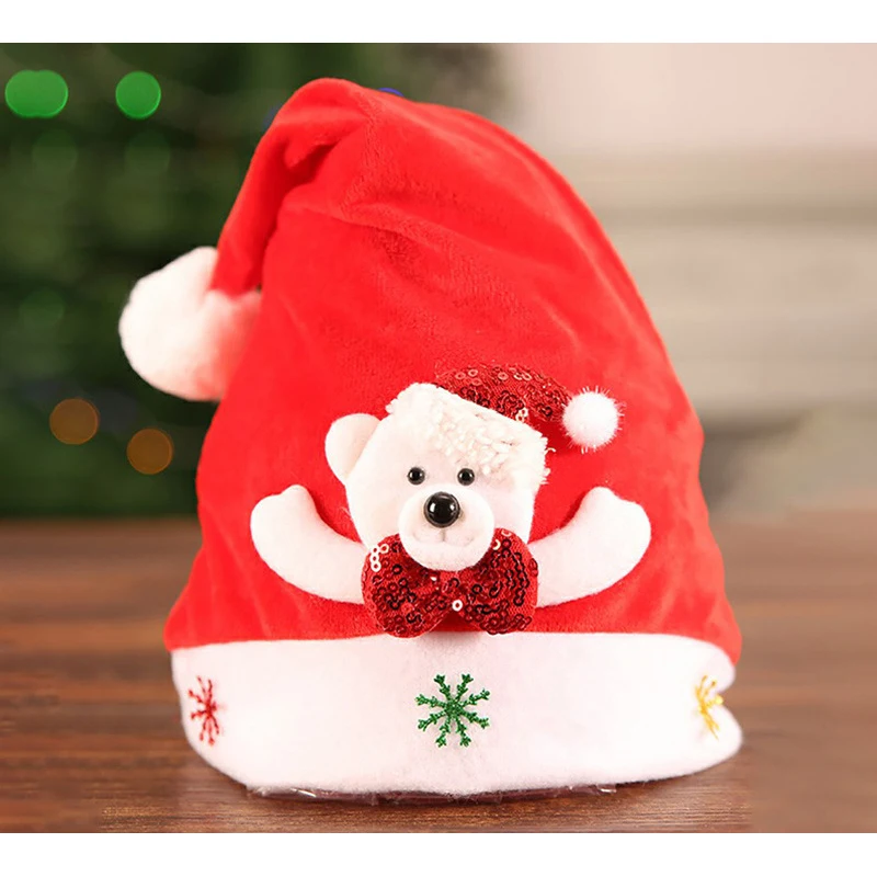 Лидер продаж 13 видов конструкций рождественские шапки для взрослых детей