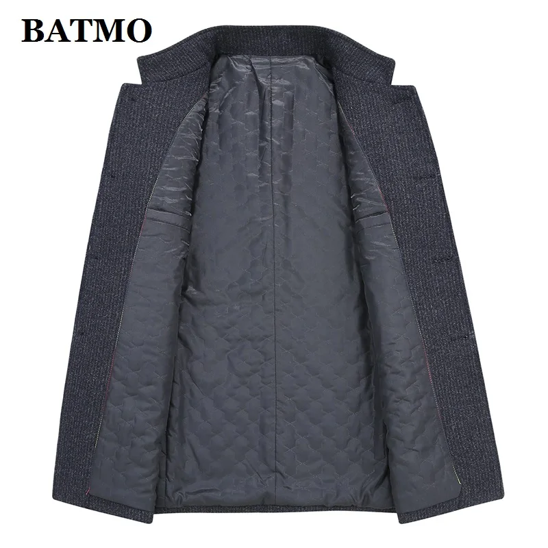 Новое поступление зимнее высококачественное шерстяное пальто BATMO для мужчин