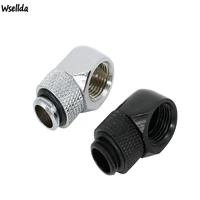 10 pieces of g14 thread 90 degree adapter brass rotary joint cooler connector suitable for computer pc water cooling system