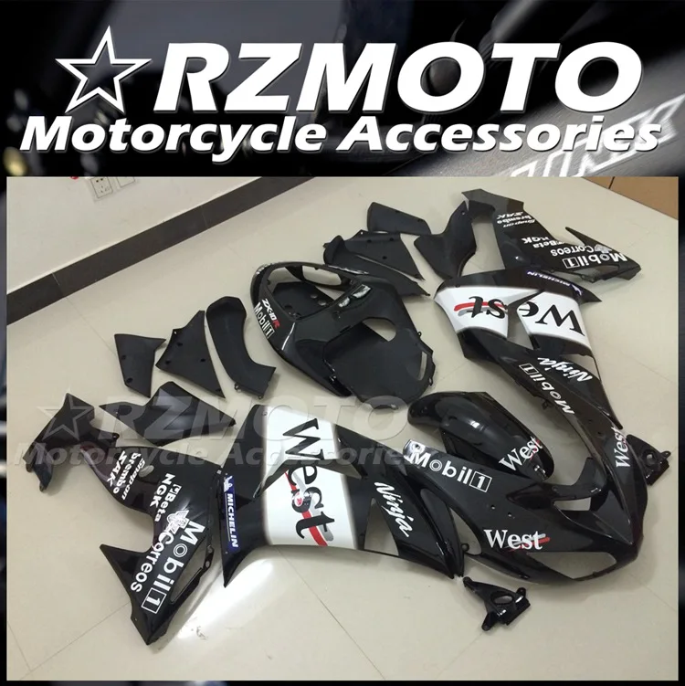 

Новый комплект обтекателей из АБС-пластика, подходит для Kawasaki Ninja ZX-10R ZX10R 10R 2006 2007 06 07, комплект кузова west