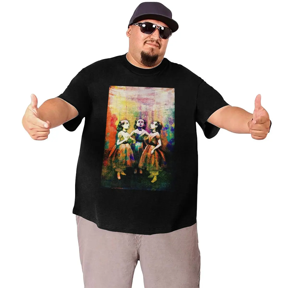 Мужская футболка большого размера с изображением винтажной книги Алисы в стране