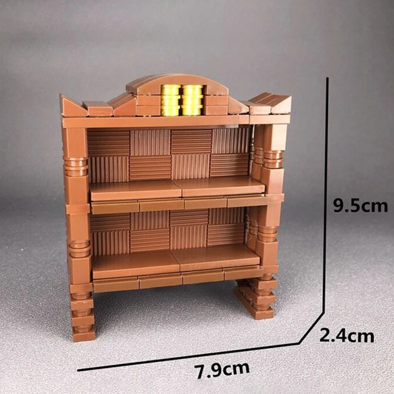 Игрушка для комнаты Классическая книжная полка MOC стол диван стул
