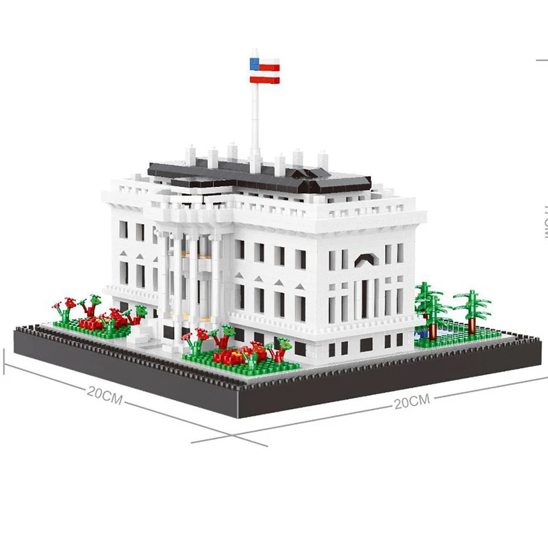 

Miniature Architecture Big Ben White House Statue American Model Building Blocks Building Toys Children's Gifts