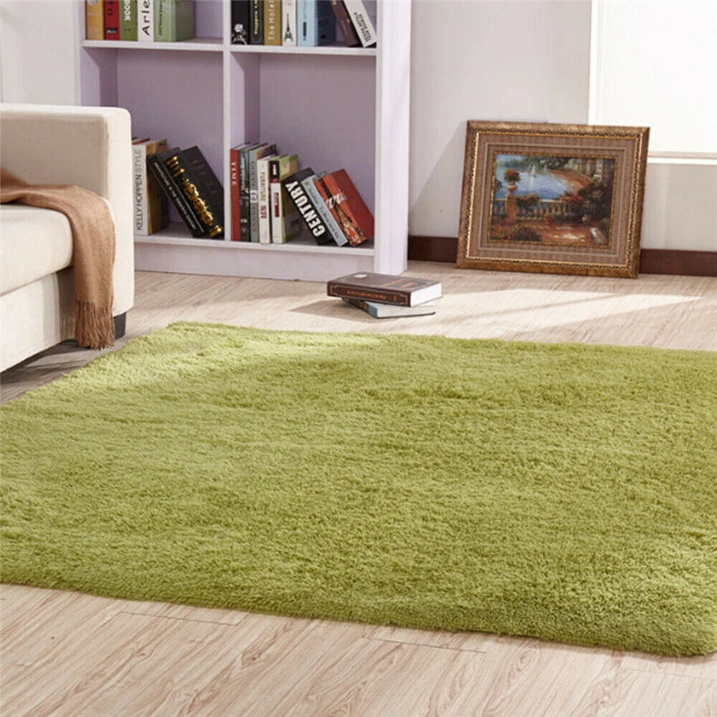 Большие пушистые коврики Противоскользящий мохнатый ковер столовая домашняя