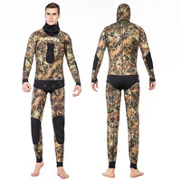 3 5mm scuba full body two pieces wetsuit with hooded premium neoprene snorkeling men women spearfishing surfing swim diving suit