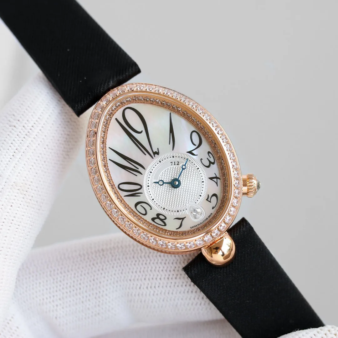 

reine de naples sapphire rose gold yellow gold elegant automatic winding noble ladies watch waterproof bracelet watch