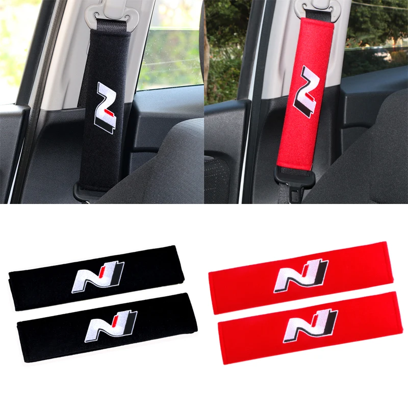 Автомобильный Стайлинг хлопковый ремень безопасности для автомобилей эмблема