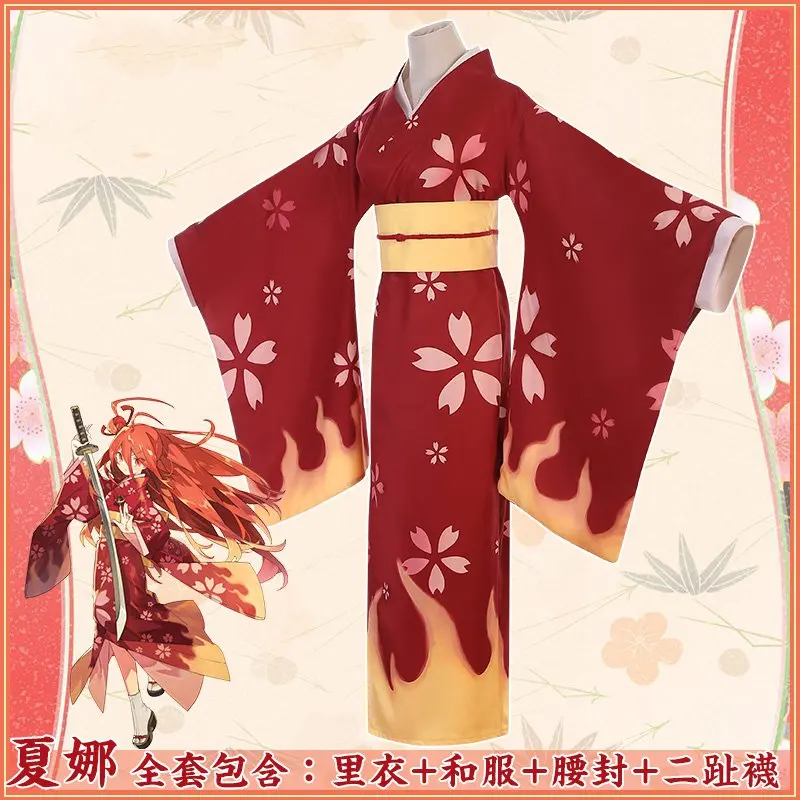 

Anime Shakugan no Shana Cosplay Shana Costume Red Uniforms Cosplay Kimono Costume halloween costumes