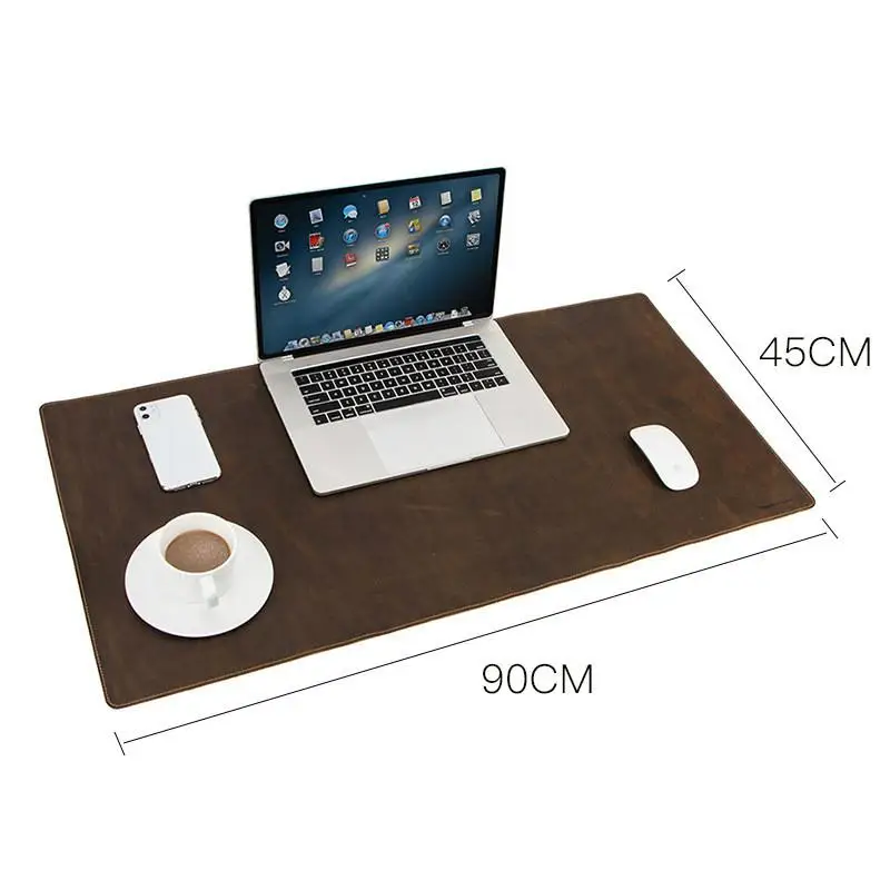 

Nubuck Leather Mouse Pad Gamer Cowhide Leather Desk Mat Computer Mousepad Keyboard Table Mat Gaming Mice Pad Office For School