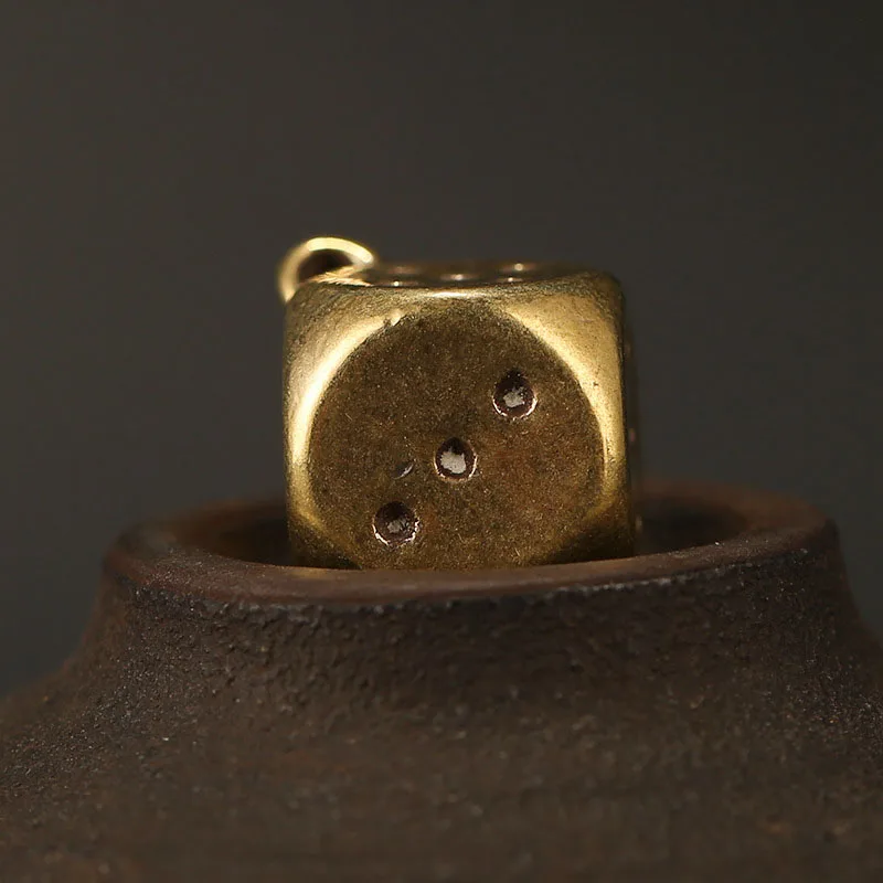 Новые Латунные кубики брелок для ключей подвески винтажный мужской в стиле панк