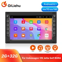 oiliehu 2 din android 8 1 car radio gps stereo receiver multimedia player for vw volkswagen polo mk5 golf passat b6 b7 jetta mk4