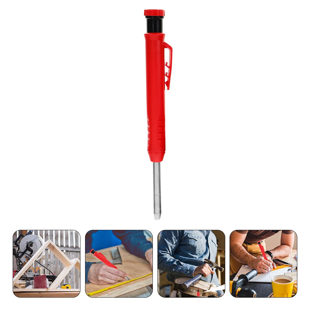 

1pc Carpenter Pencil Woodworking Marker Pen Deep Hole Marking Drawing Pen Tool