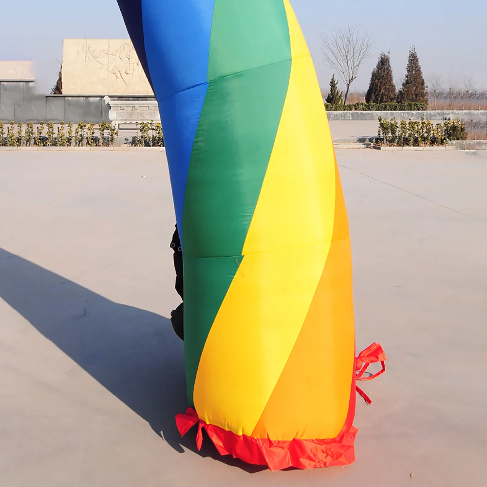 Одежда высшего качества 26ft = 8 м надувная Радужная арка для рекламных акций
