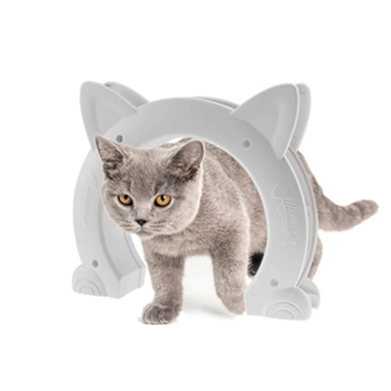 Умная дверь для домашних животных кошек интерьер легко следовать инструкциям