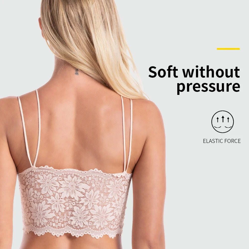 Для женщин кружевной бюстгальтер чашечки расположены рядом пуш-ап топы