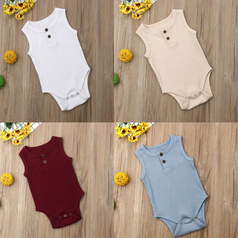 

Hirigin Newborn Baby Girl Cotton Jumpsuit Outfit Summer Clothes