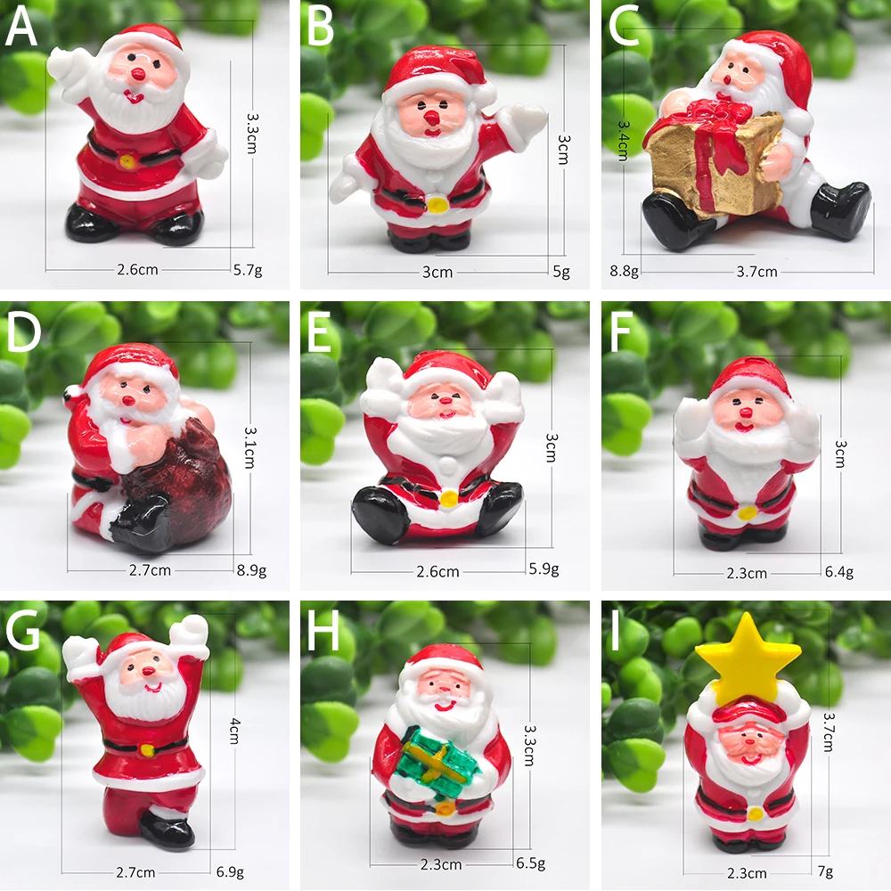 

2021 Miniature DIY Christmas Tree Santa Snowman Decoration Gift Miniature Garden Fairy Tale Character Home Table Decoration
