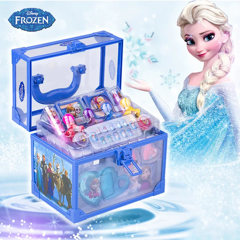 

Набор для макияжа Disney холодное сердце, Эльза и Анна, милые игрушки для девочек, ролевые игры для детей, подарок на день рождения