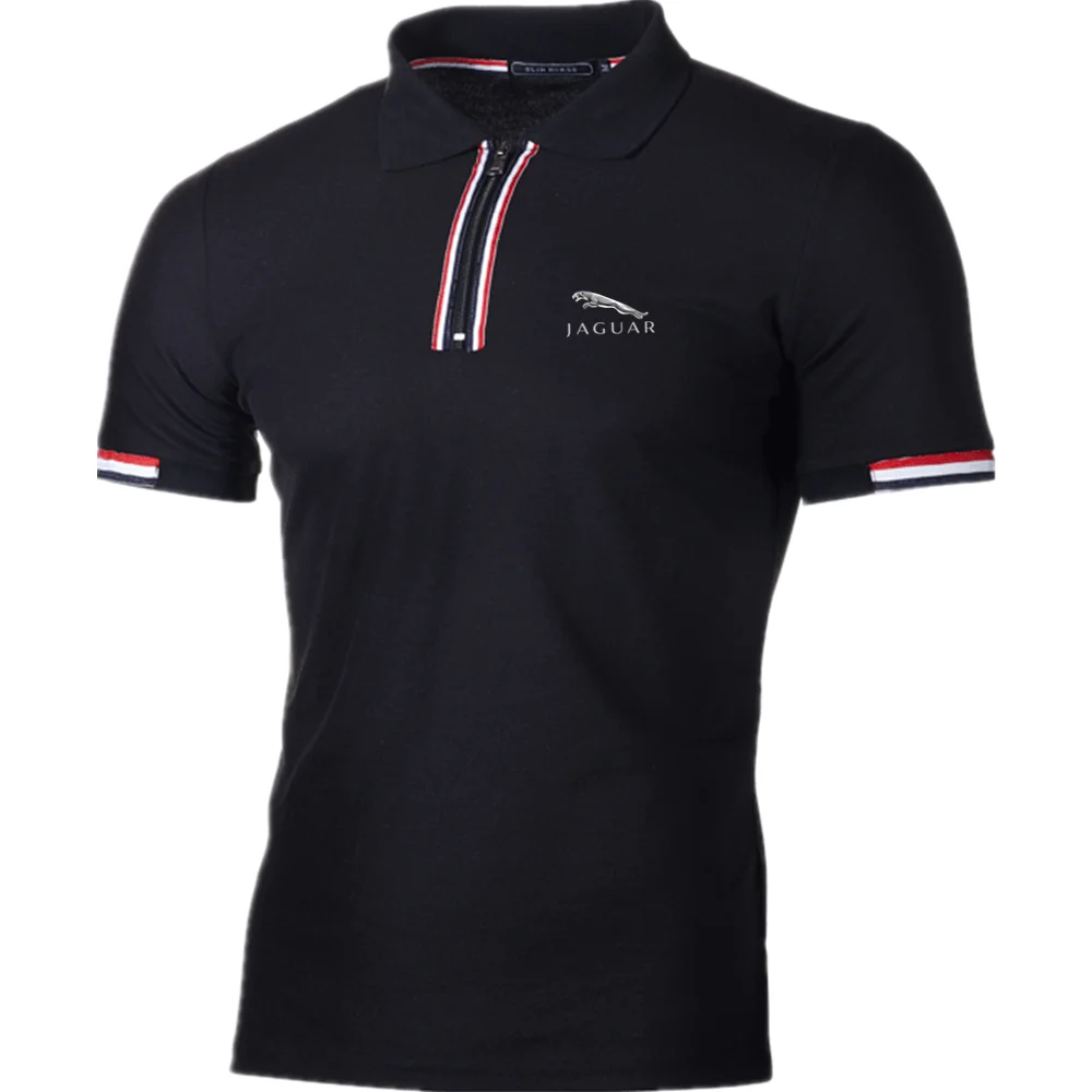 

Jaguar 2021new men's shirt slim fit jogging fitness quick-drying men's street art short-sleeve shirt men's printed clothing A+05