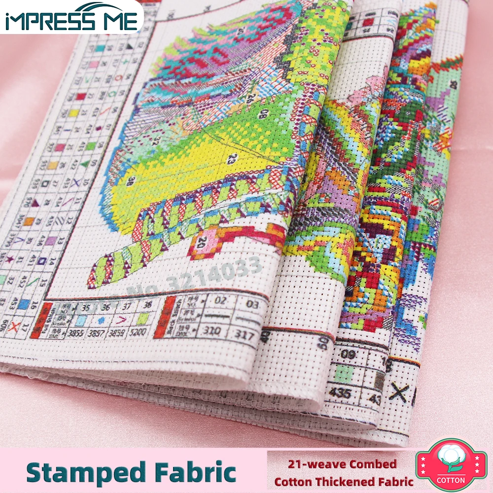 Картина IMPRESS ME с красивым ангелом Набор для вышивки крестиком вышивка домашнего