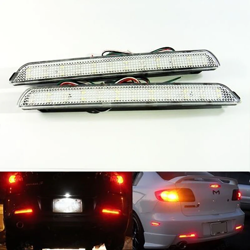 Для Mazda3 Axela прозрачный объектив бампер отражатель светодиодный задний стоп