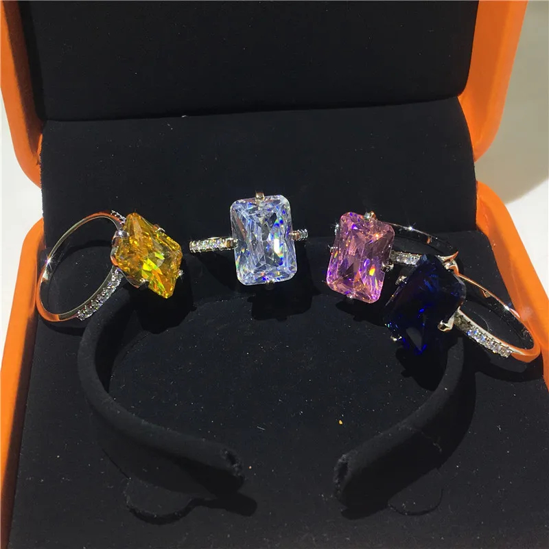 Женское Обручальное кольцо из серебра 925 пробы с фианитом | Украшения и