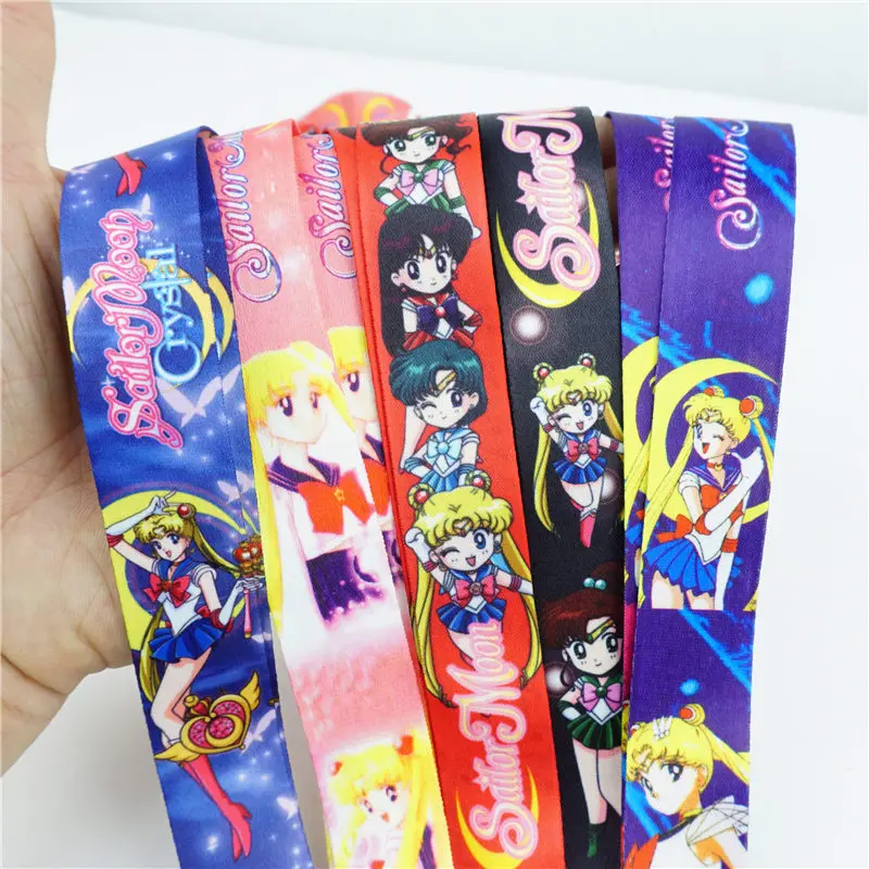 Милый мультфильм Сейлор Мун шеи ремень ремешки сотовый телефон Веревка ремни