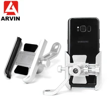 Aluminum Mountain Motorcycle Bicycle Handlebar Phone Holder Adjustable Motorcycle Rearview Mirror Cellphone Mount For iPhoneX XR