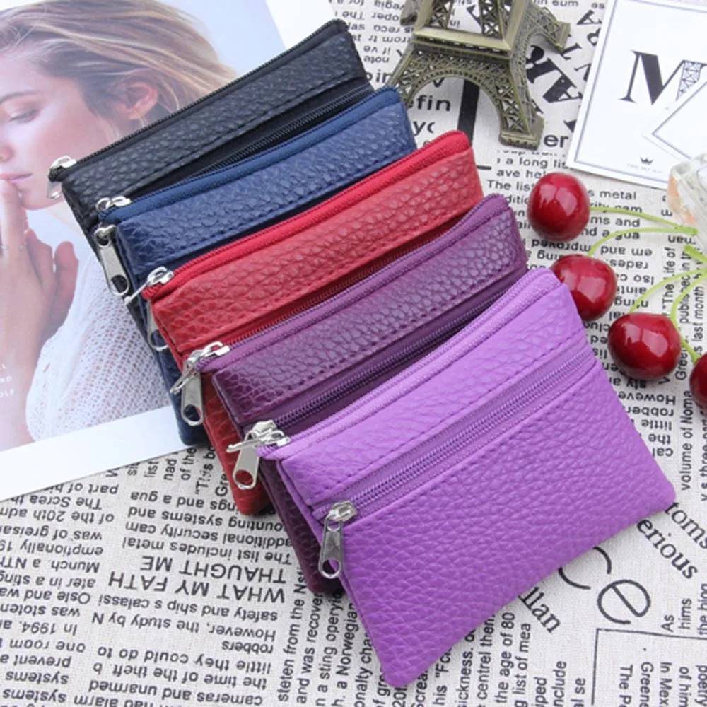 Women Men PU Leather Coin Purse / Key Wallet 2018 New Fashion Zipper Mini Handbag Card Holders Short Small Old-school | Багаж и сумки
