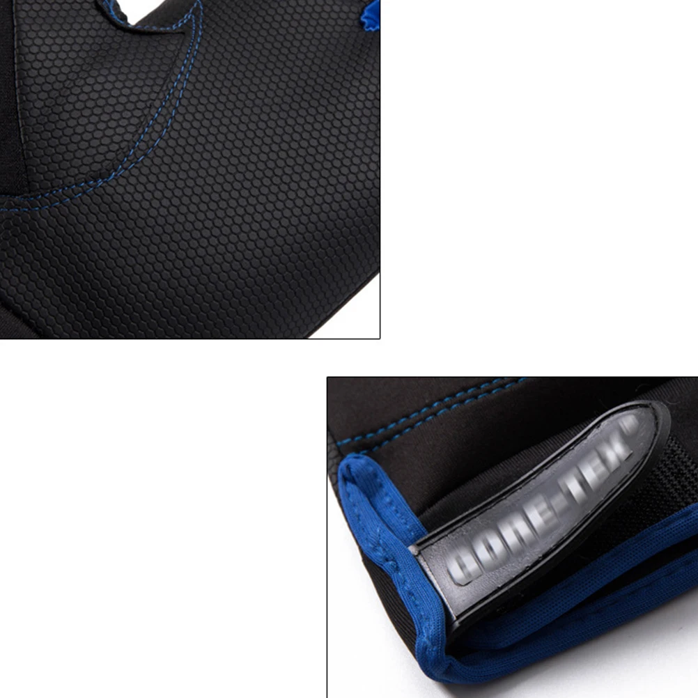 

1 Pair Fishing Gloves Riding Half Finger Anti-slip Durable Thin Breathable Fitness Sport Outdoor Fishing Equipment (Blue)