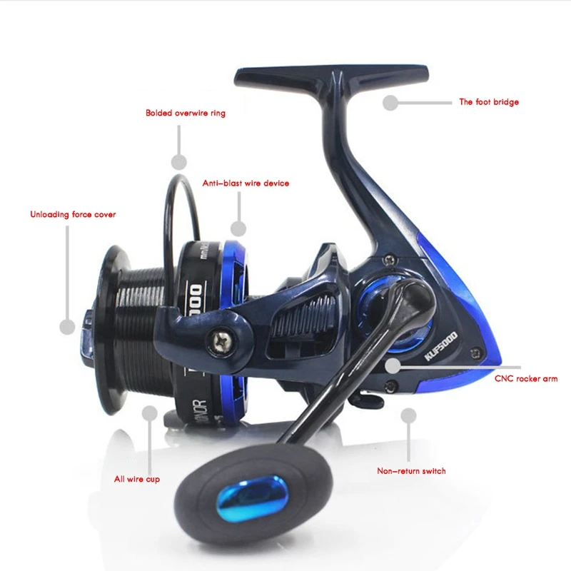 

COONOR Metal Fishing Reel Spinning Wheel 10Kg High Speed 4.7:1 Carp Saltwater Fishing Lure Reel Fishing Tools Accessories