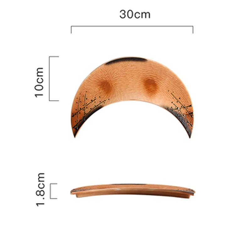 Креативная керамическая тарелка FANCITY для суши в виде Луны сашими коммерческая