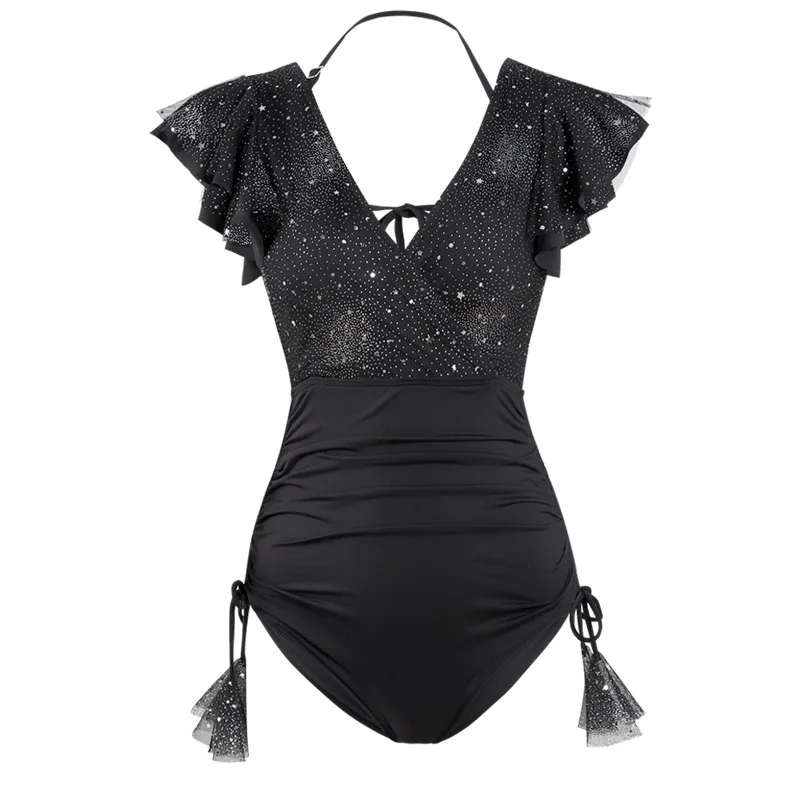 

Swimsuit Woman One Piece Bathing Suit Women Swimsuits Summer Swimming Costume Sexy Cover Solid Spandex Monokini