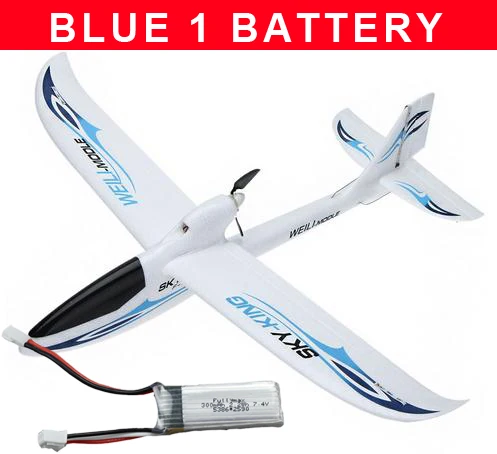 RC самолет F959 Sky King 3CH RC самолет с фиксированным крылом планер самолет RTF EPO Электрический летающий самолет игрушки - Цвет: Blue 1 BT