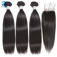 tthair straight bundles 24 26 28 30 inches brazilian remy hair extentions 134pcslot double weft hair bundles