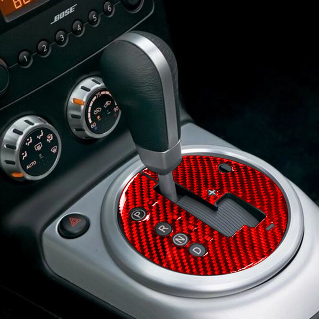 Автомобильная Красная Наклейка на панель коробки переключения передач из