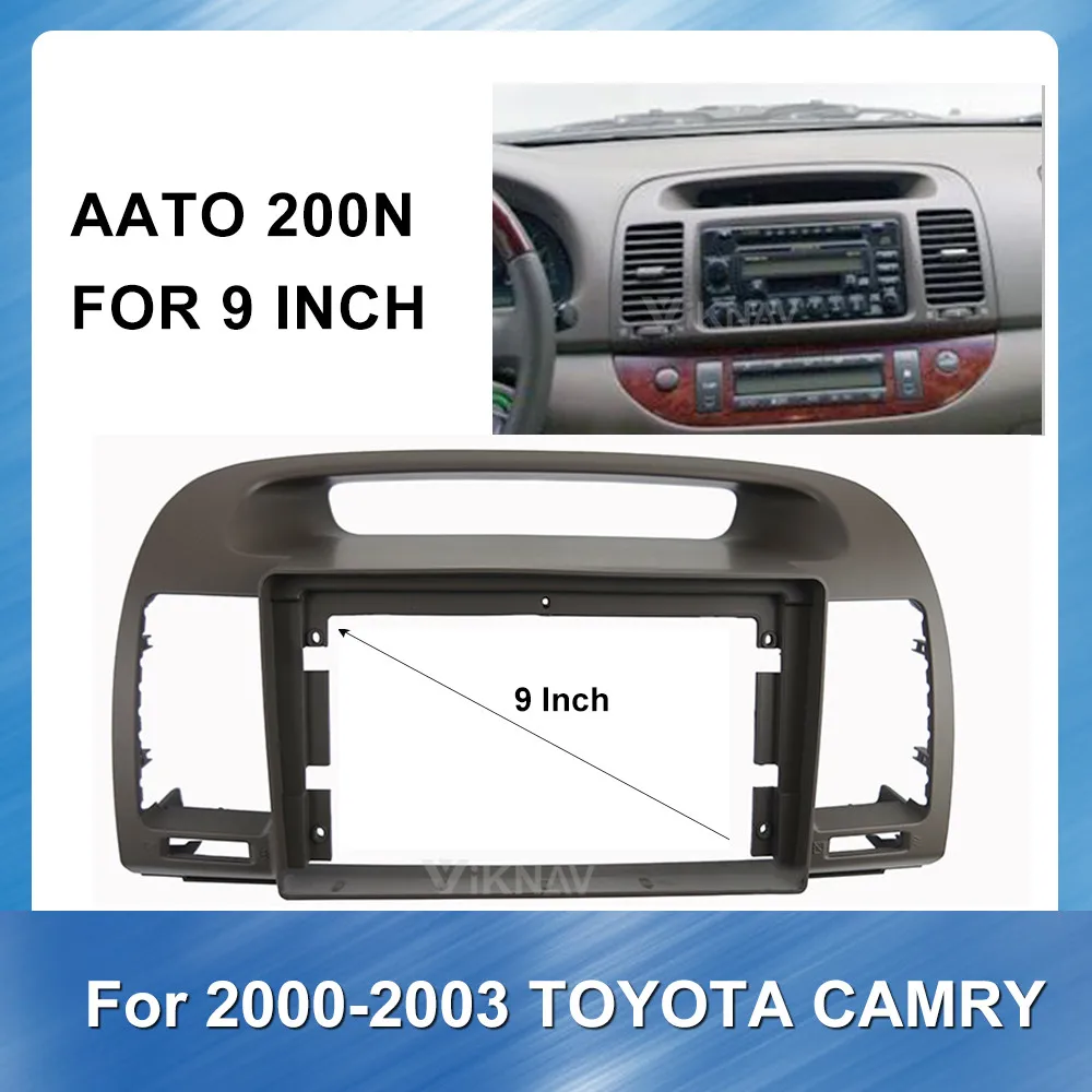 

9 Inch 2 Din Car Auto Radio Multimedia fascia For Toyota Camry 2003-2006 stereo panel for mounting car panel CD DVD frame