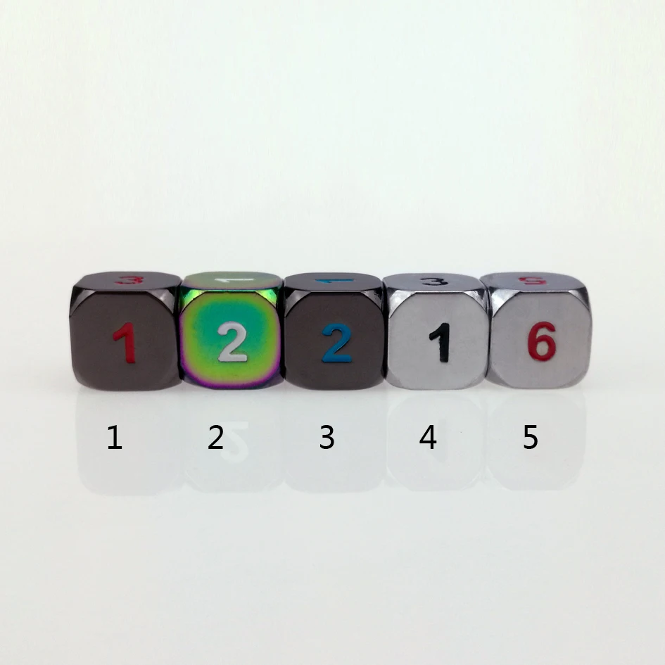 Rollooo 6 кубиков односпальные металлические d6