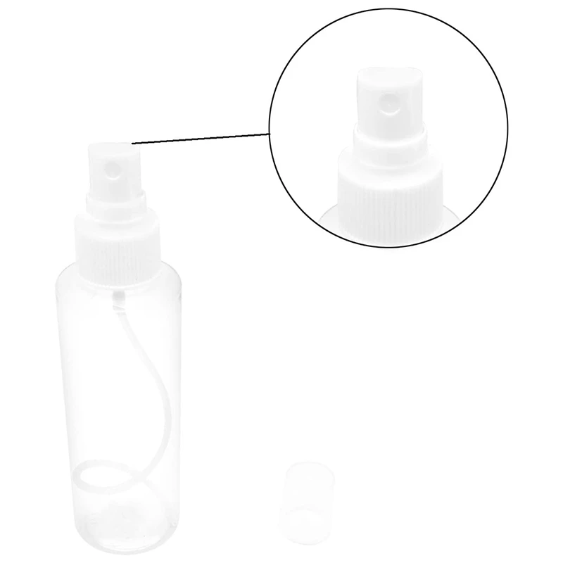 

Hot 12 Pack Plastic Clear Spray Bottles Refillable Bottles Empty Transparent Plastic Fine Mist Spray Bottle 60Ml
