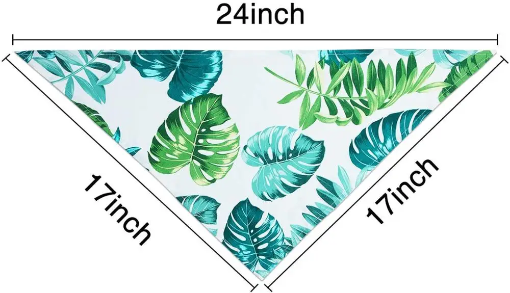 Летняя бандана для собак 6 шт. Гавайских фламинго двусторонний шарф регулируемый