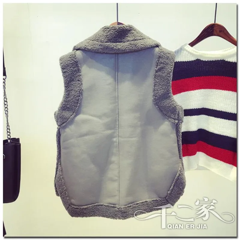 Женская Байкерская жилетка без рукавов на осень и зиму повседневная из