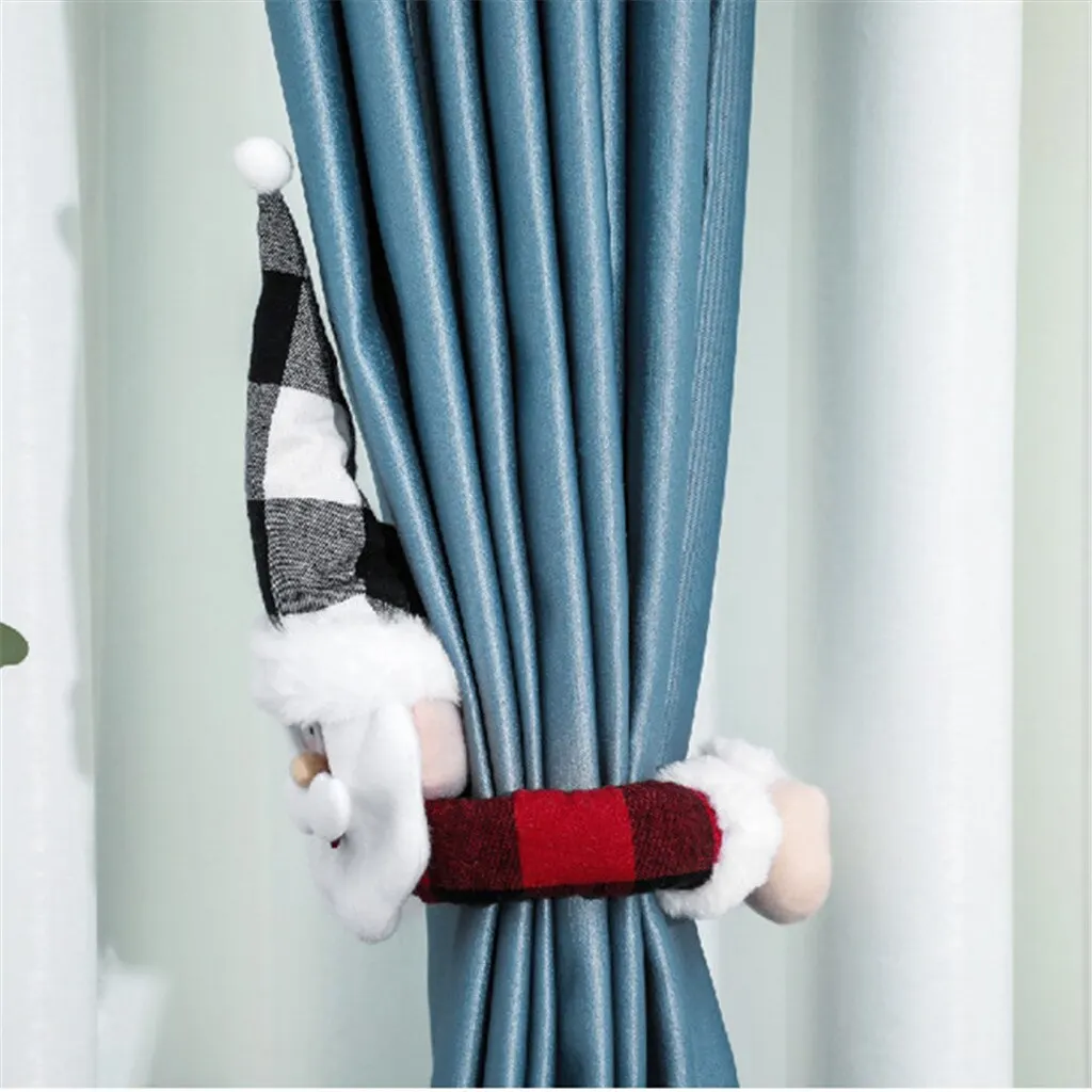 

Christmas Curtain Buckle Old Man Snowman Curtain Buckle Curtain Decoration Home Merry Christmas Ornament Navidad Xmas Gifts