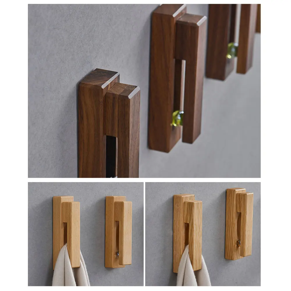 Creative Rustic Wood Towel Hooks Wall Mount Sundries Storage Hanger Rack Home Ornament Bathroom Organizer | Дом и сад