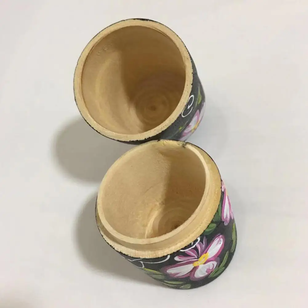 

5Pcs/Set Wooden Dolls Not Easy to Deform Colour-fast Odourless Nesting Toys Russian Stacking Dolls for Christmas